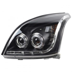 Paire phares Angel eyes Toyota land cruiser KDJ 120 ou 125 chrome noir