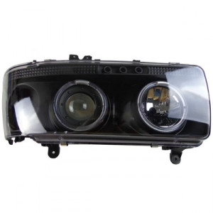 Paire phares Angel eyes Toyota land cruiser HDJ 80 chrome noir