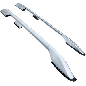 Barres de toit longitudinal pour Toyota land cruiser serie 125 - 3 portes couleur argent
