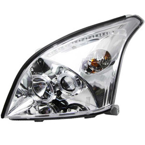 Paire phares Angel eyes Toyota land cruiser KDJ 120 ou 125 chrome blanc