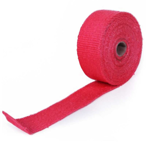 Bande thermique pour tubulure d'échappement longueur 10m larg 5cm couleur rouge