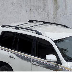 Barres de toit transversale pour Toyota land cruiser VDJ 200 couleur noir ou argent