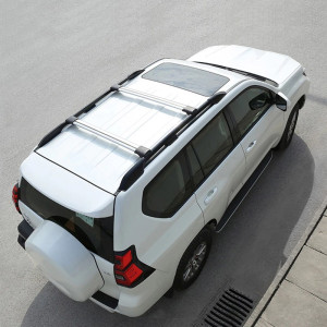 Barres de toit transversale pour Toyota land cruiser KDJ 150 couleur noir ou argent