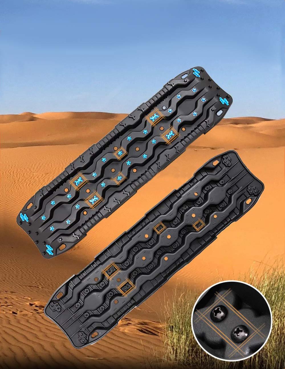 Plaques de désensablage Heavy en nylon, charge lourde couleur noir in