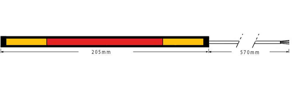 Dimension du ruban LED moto